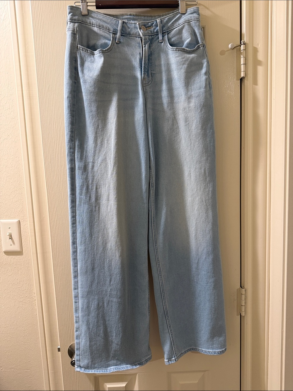 Old Navy Light Blue Wide-Leg Jeans for Women